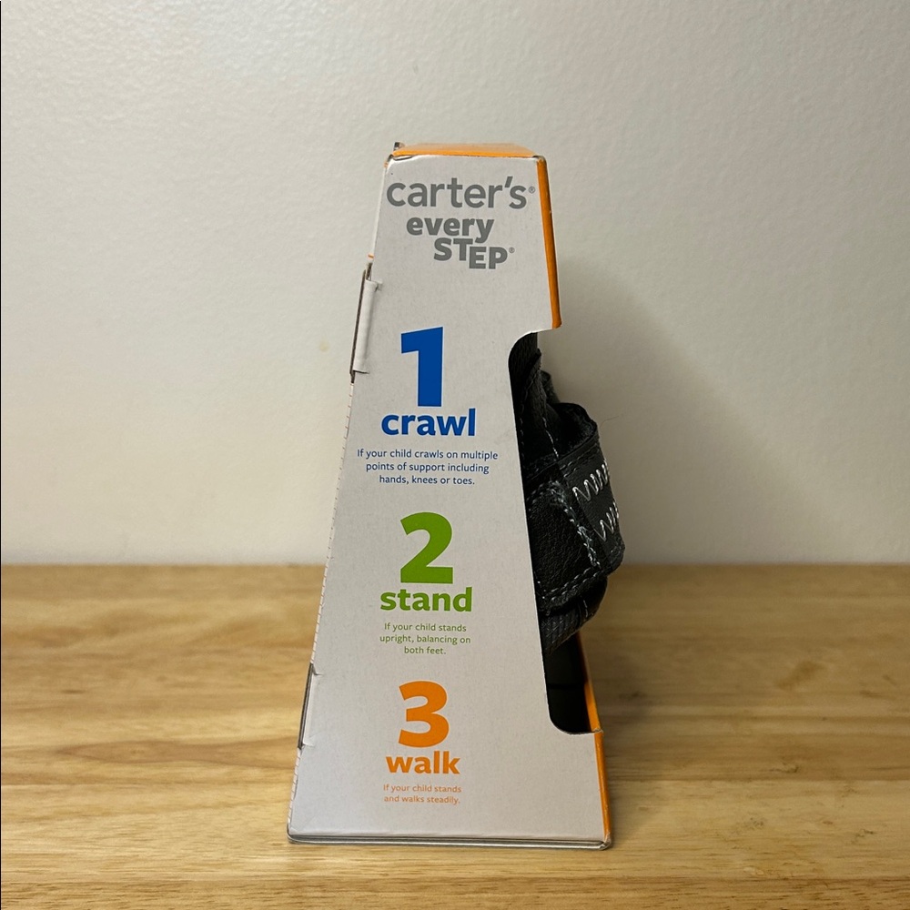 NWT Carter's Black and Gray Walker Shoes | Never Worn - Picture 3 of 7